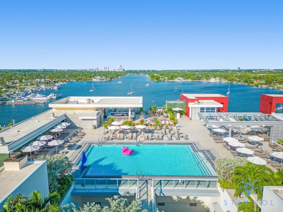 Rooftop Pool & Hot Tub - Gym - Hollywood Beach Apartment Exterior photo