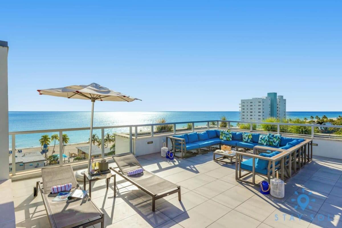 Rooftop Pool & Hot Tub - Gym - Hollywood Beach Exterior photo